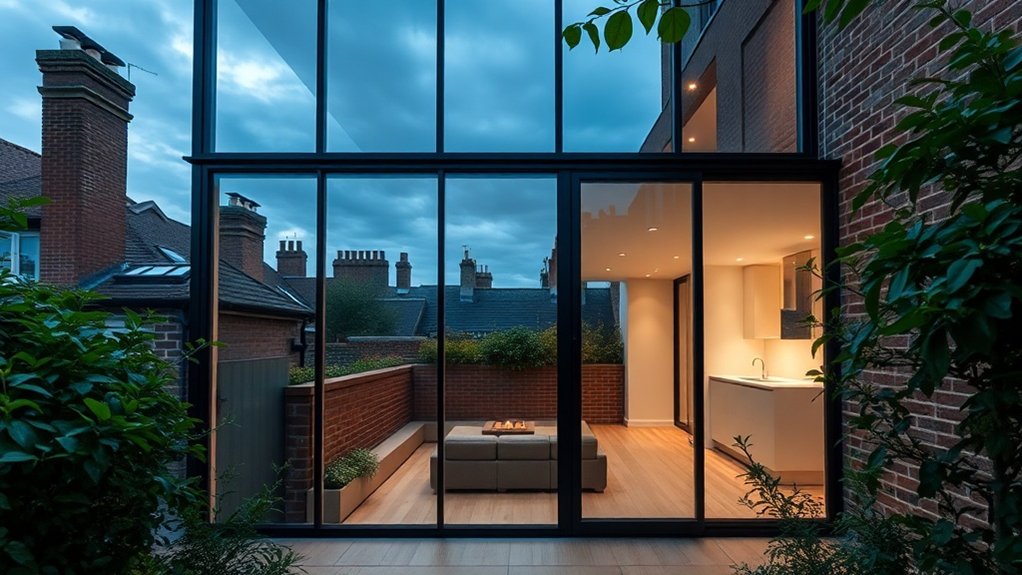 Glass Extension Walls Purley
