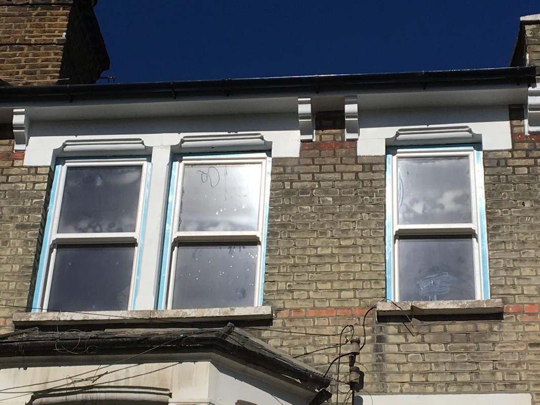 New uPVC sash windows fitted on Victorian terrace in Purley